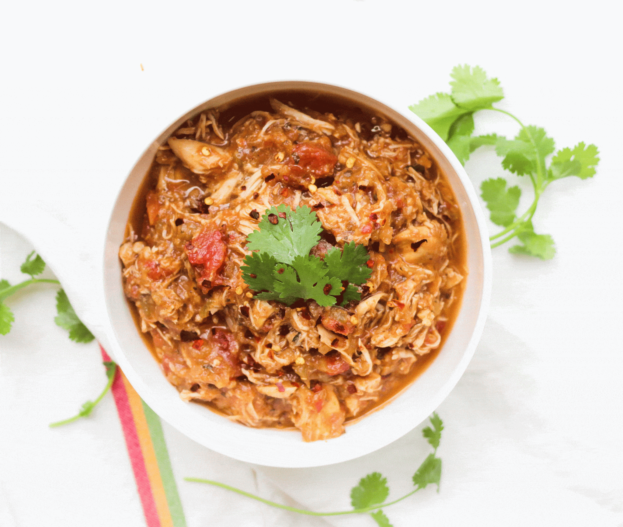 Salsa Verde Chicken – Healthy Crockpot Recipe