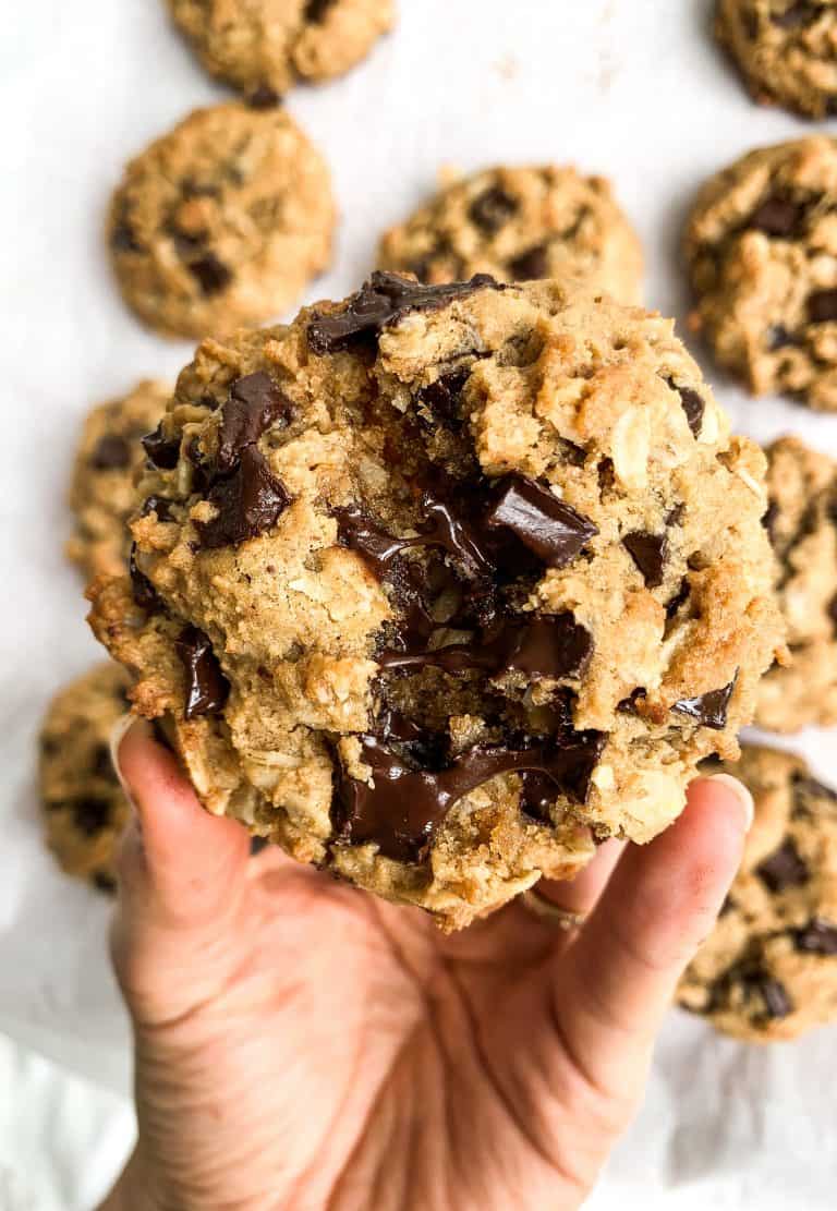 Loaded Peanut Butter Oatmeal Chocolate Chunk Cookies AKA The Only Cookie Recipe You Need
