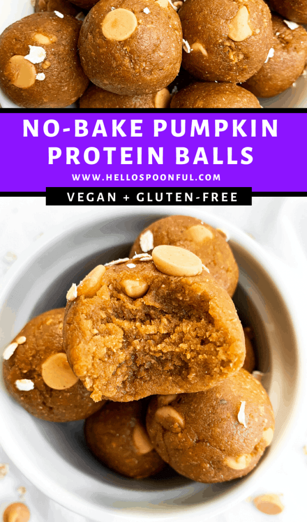 No-Bake Pumpkin Protein Balls, Vegan and Gluten-Free