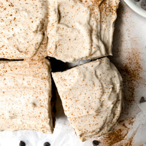 top view of pumpkin bars