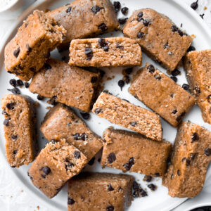 top shot of protein bars
