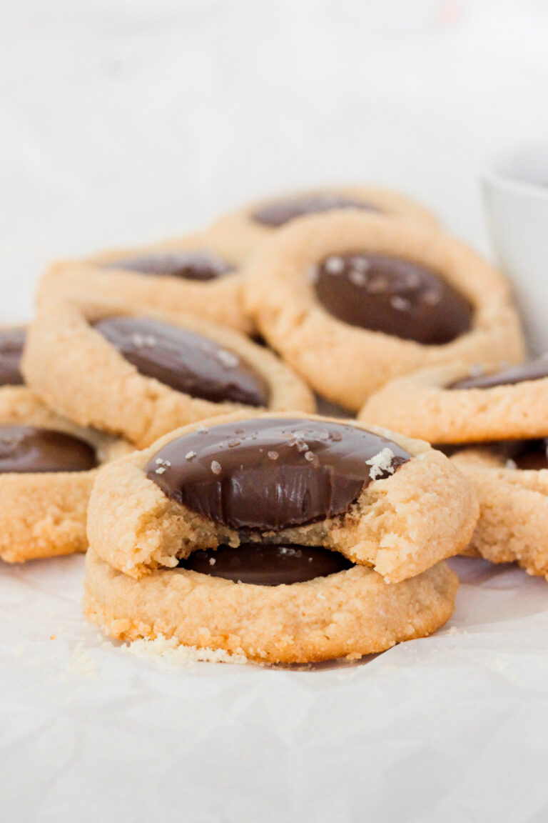 Gluten Free Nutella Thumbprint Cookies