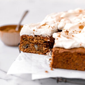 paleo carrot cake with icing