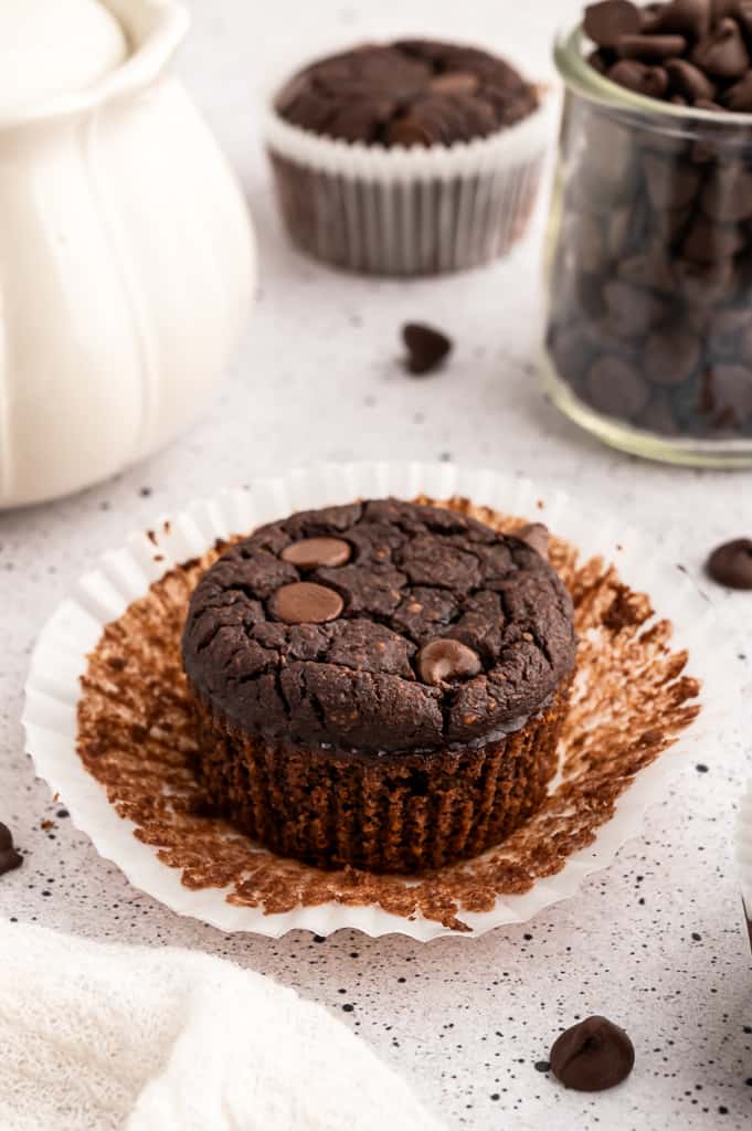 Chocolate Protein Muffins (Vegan, GF, DF)